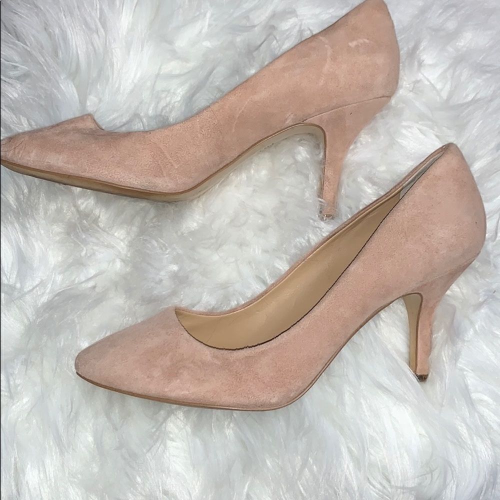 International concepts pink suede shoes